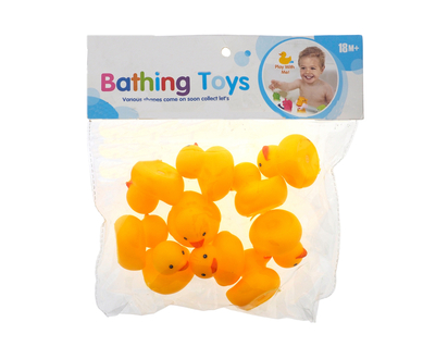 10pk Small Rubber Ducks - 4.5cmx5cmx4.5cm