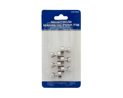 6pc Neodymium Magnetic Push Pins - 6cmx12cmx1.5cm