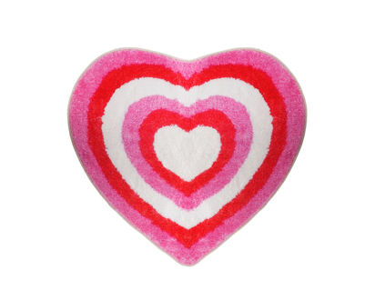 59cmx57cm Heart Shaped Door Mat - 59cmx57cm