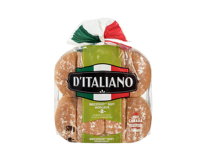 D'ITALIANO 8ct Brizzolio Hamburger Buns - 8ct