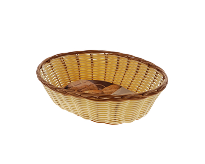 Woven Oval Bread Basket - 27.5cmx21cmx8cm