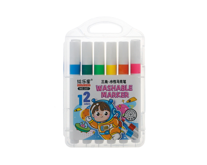 12pk Coloring Washable Markers in PP - 12pk