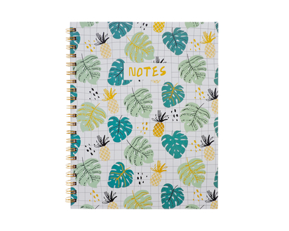 Hard Cover Spiral Notebook - 96 sheets